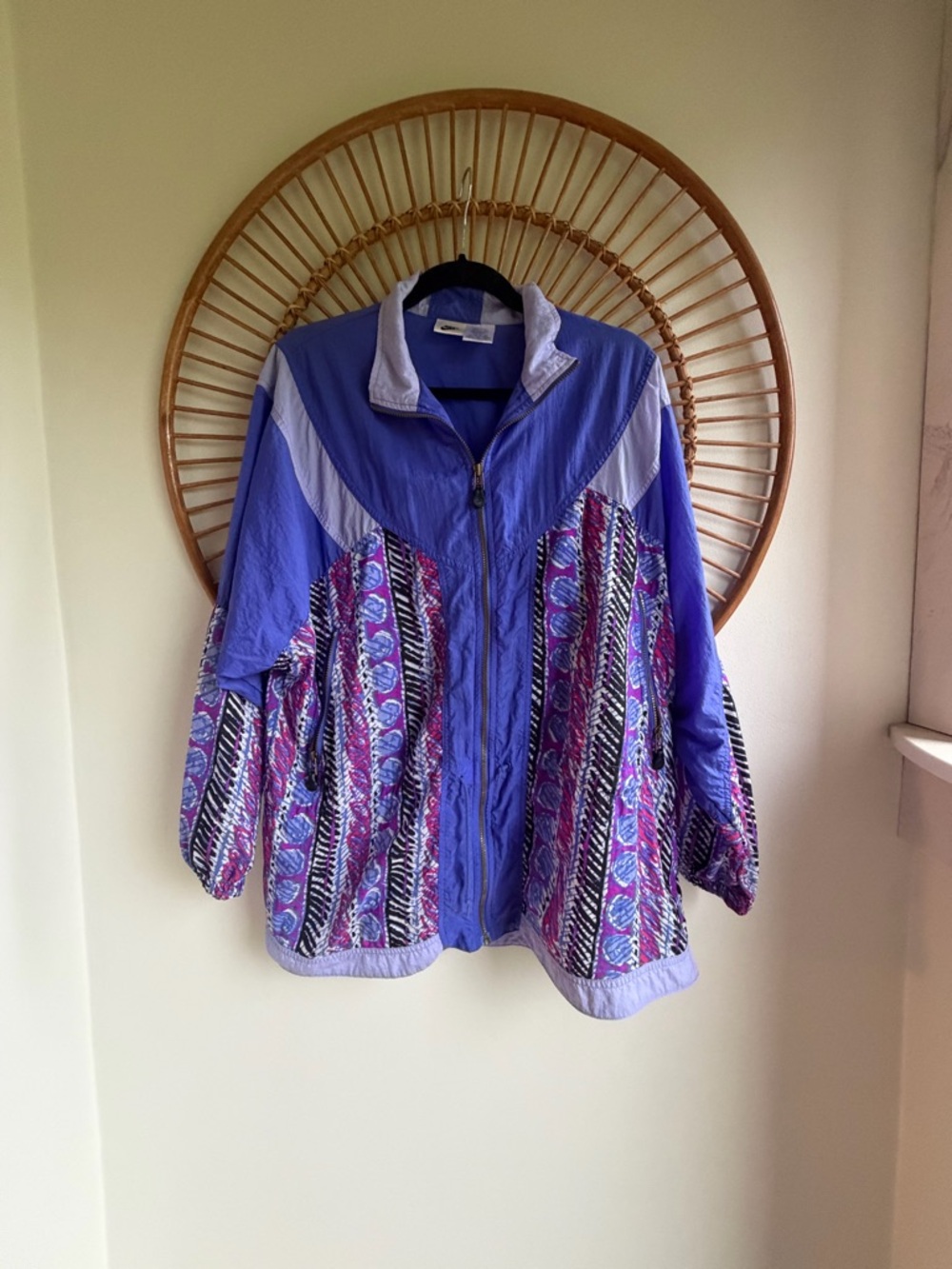 Nike Purple Multicolor vintage 90’s windbreaker Medium